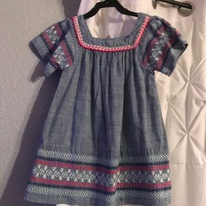 Cat & Jack chambray dress with embroidery details